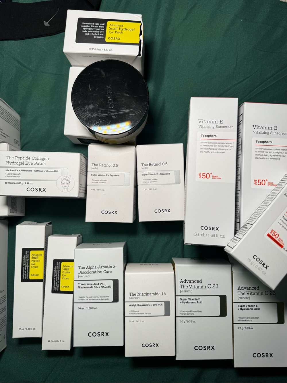New Sealed COSRX Skincare Assorted Serums & Treatments $12 each or 4 for $40